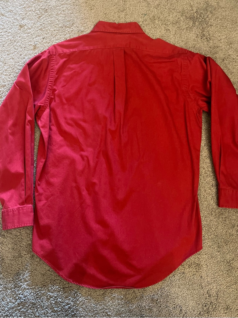 Ralph Lauren Red Long-Sleeve Button-Down Shirt - Picture 6 of 6